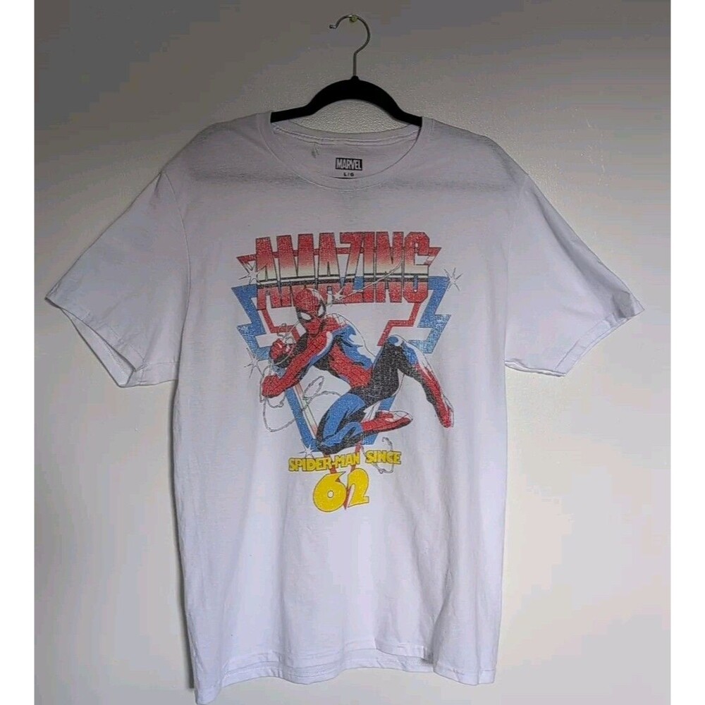 Spider-man Marvel Retro | T-Shirt White Amazing sinc 1962 | Size L